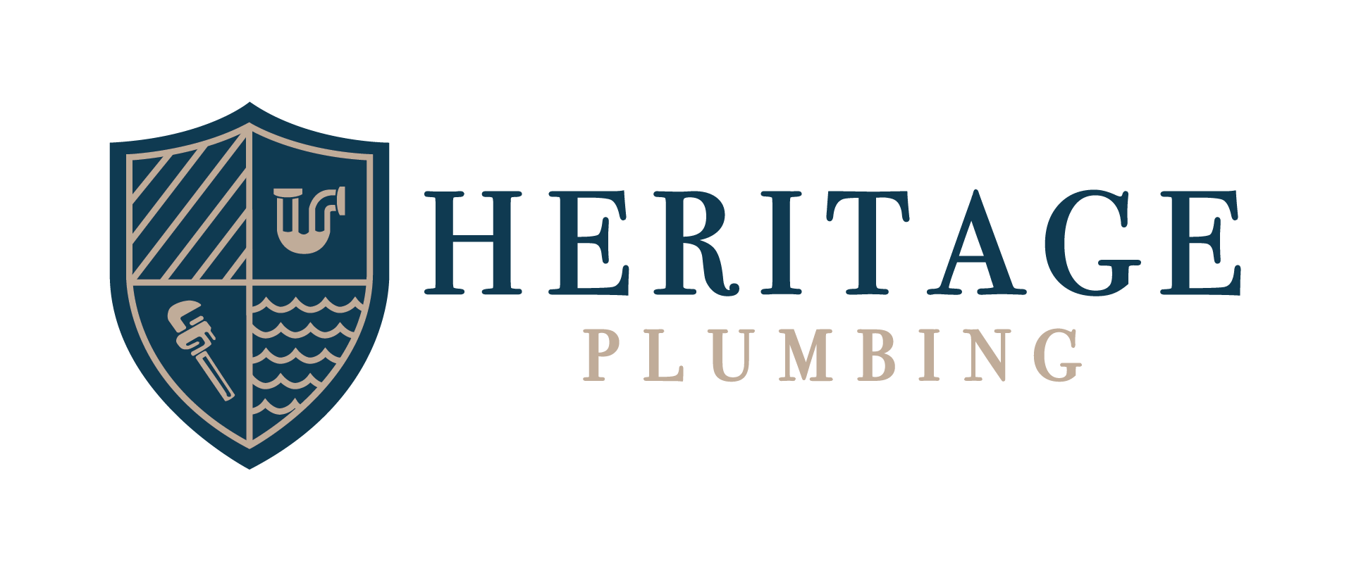 Heritage Plumbing Southwest Washington - Horizontal Logo