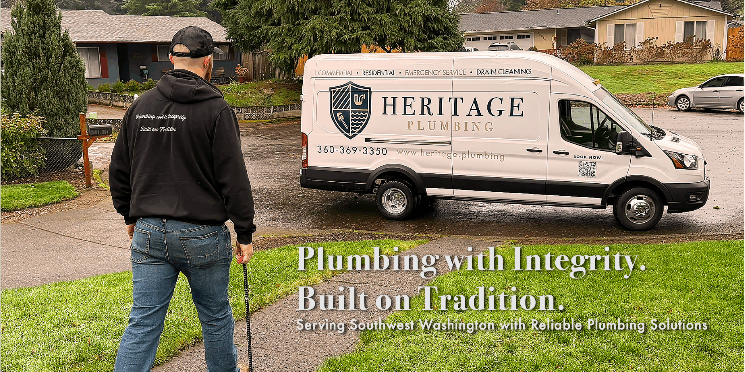 Heritage Plumbing Van Header with Nick
