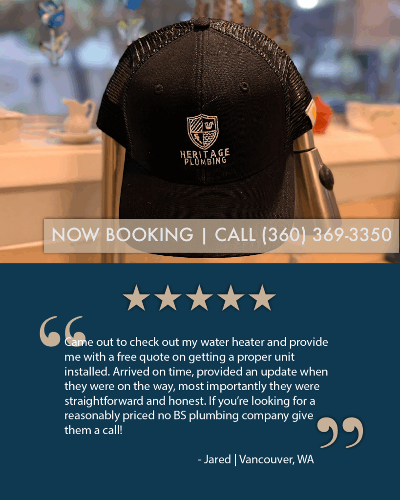 Water Heater Replacement in Vancouver Washington Receives 5 star review