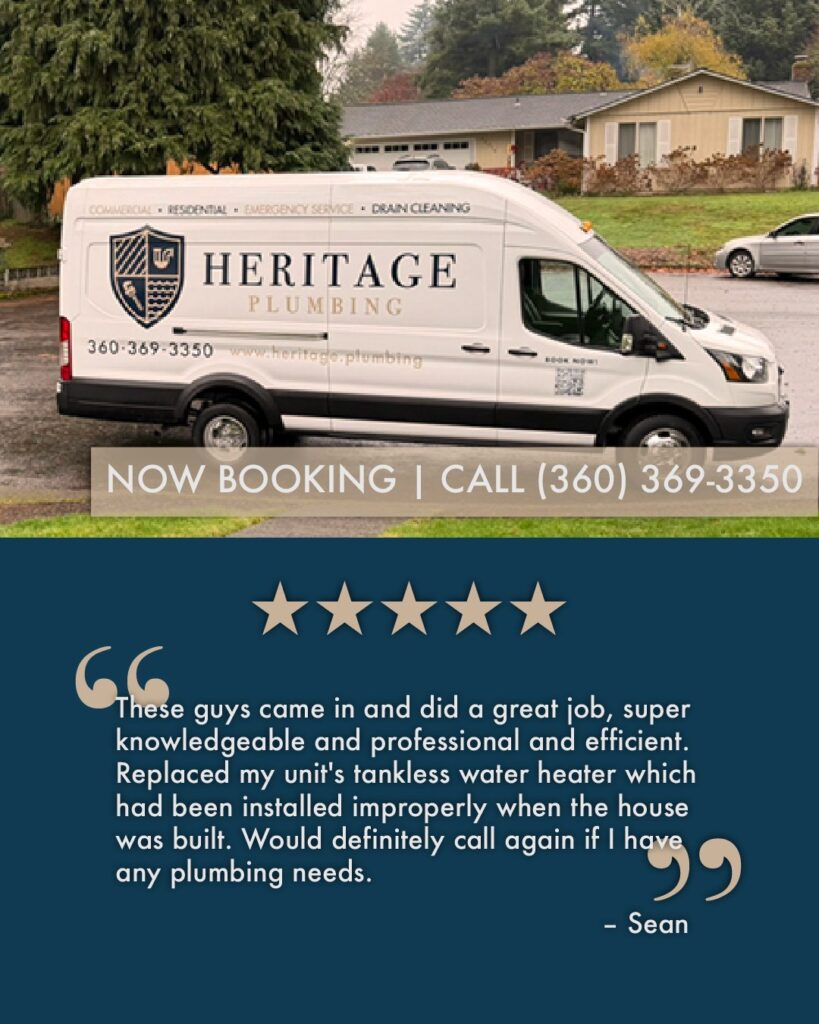 Sean says, "These guys came in and did a great job, super knowledgeable and professional and efficient. Replaced my unit's tankless water heater which had been installed improperly when the house was built. Would definitely call again if I have any plumbing needs.